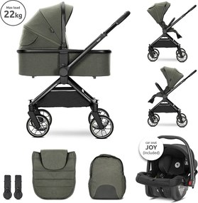 BABY STROLLER REYA 3in1 GREEN with reversible hand