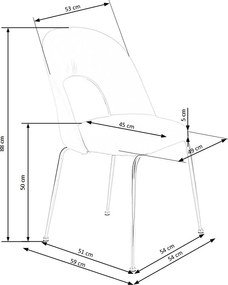 Καρέκλα Ronald-Mauro (2) τεμάχια