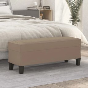 vidaXL Πάγκος Taupe 100x35x41 εκ. από Ύφασμα Μικροϊνών