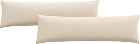vidaXL Μαξιλάρι Καναπέ 2 pcs Μπεζ 145 x 40 εκ. ύφασμα