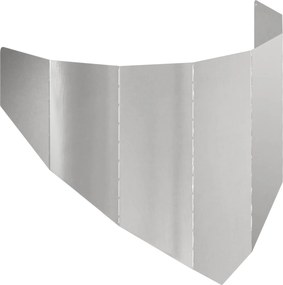 VidaXL Περίγραμμα γκαζόν 100 x 45 cm Ατσάλι Ασημί