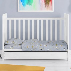 Σεντόνι Λίκνου (80x110) Dimcol Sweet Dreams 552 Grey