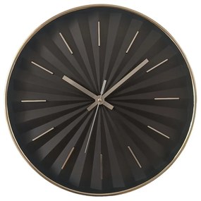 Ρολόι Τοίχου  Πλαστικό Μαύρο Oriana Ferelli ZD1207-E 29cm