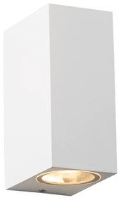 GU10 WALL LUMINAIRE 230V AC MATT WHITE IP65 MAX.2X35W ACA LG2204GU10W