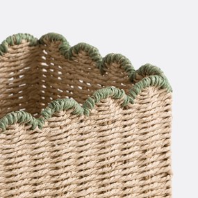 Σετ 2 πλεκτά καλάθια από χαρτί, SUFIA