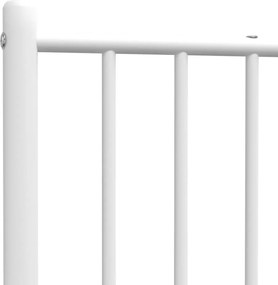 vidaXL Ανταλλακτικό κεφαλάρι Λευκό 75 εκ. Μεταλλικό