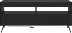 vidaXL Ντουλάπα LED Τηλεόρασης Μαύρο Επεξεργασμένο Ξύλο