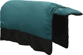 vidaXL Σαμάρι Ίππου Σκούρο πράσινο και μαύρο 145 cm Πολυεστέρας