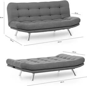 3-Seat Sofa-Bed Misa Sofabed - Mustard Mustard