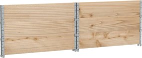 vidaXL Κολάρα Παλέτας 3 τεμ. 100x100 εκ. από Μασίφ Ξύλο Πεύκου