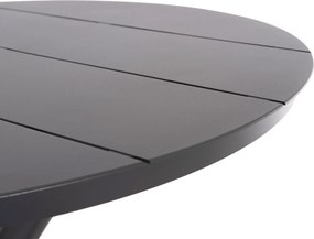ΤΡΑΠΕΖΙ ΣΤΡΟΓΓΥΛΟ ΑΛΟΥΜΙΝΙΟΥ HIGER HM6289.01 ΓΚΡΙ Φ90x74Yεκ.
