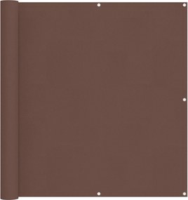 vidaXL Οθόνη Μπαλκονιού 110 x 700 εκ Ύφασμα Όξφορντ Ορθογώνιος Καφέ