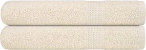 vidaXL Πετσέτες Σάουνας FROGN 2 τεμ. Κρεμ 80x200 εκ. 360 γρ./μ²