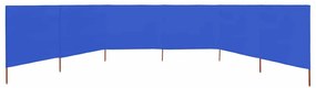 vidaXL Προστατευτικό Αέρα με 6 Πάνελ Αζούρ Μπλε 800x80 εκ. Υφασμάτινο