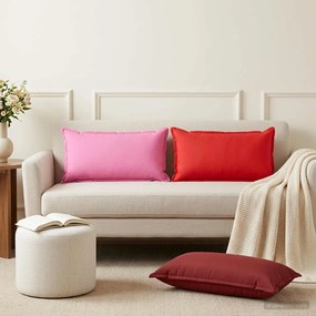 vidaXL Κάλυμμα Μαξιλαριού 2 τμχ. HOUTEN Ροζ 40 x 80 cm Πολυεστέρας