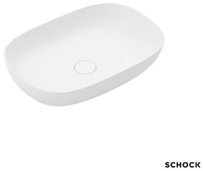 Schock RLight Επικαθήμενος Νιπτήρας Μπάνιου 56,4x39 White Matt