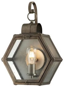 Φανάρι Απλίκα Φωτιστικό Τοίχου 1xE27 IP44 48cm Heath Quintiesse Elstead Lighting-QN-HEATH-M-BU-Μπρονζέ QN-HEATH-M-BU
