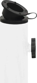 vidaXL Βάση Ομπρέλας Λευκή 40 x 40 x 32 εκ. από Χυτοσίδηρο