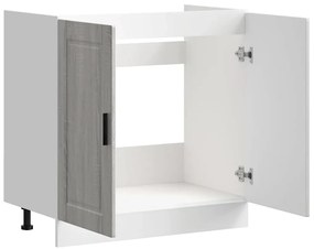 vidaXL Ντουλάπι βάσης νεροχύτη Porto Γκρίζο Σονόμα 80x46x81,5 cm