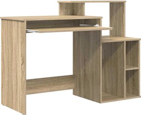 vidaXL Γραφείο Δρύς Sonoma 120,5 x 44 x 88,5 εκ Επεξεργασμένο ξύλο