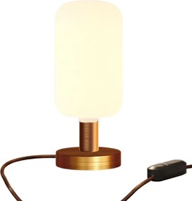 Επιτραπέζιο Φωτιστικό Μεταλλικό Posaluce Candy Χάλκινο Αντικέ Dimmer