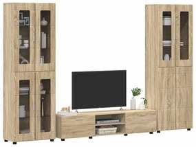 vidaXL Σετ επίπλου τηλεόρασης FLORIN Δρύς Sonoma Επεξεργασμένο ξύλο