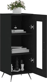 vidaXL Ντουλάπι Μαύρο 34,5 x 34 x 90 εκ. από Επεξεργασμένο Ξύλο