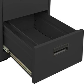 vidaXL Αρχειοθήκη Ανθρακί 46 x 62 x 133 εκ. από Ατσάλι