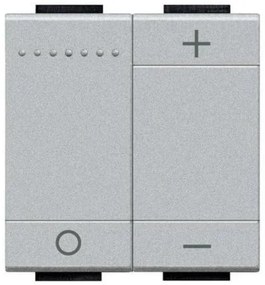 Διακόπτης Ρυθμιστή Φωτισμού Dimmer 0-10V 2 ΣΤ Αλουμίνιο Bticino NT4410N Legrand-NT4410N-Αλουμίνιο NT4410N
