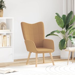 vidaXL Χαλαρωτική Πολυθρόνα Μπεζ από Ίνα Μοιάζει με Μαλλί