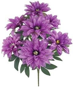 Τεχνητό Μπουκέτο Χρυσάνθεμα 00-00033-6 71cm Purple Marhome Συνθετικό Υλικό