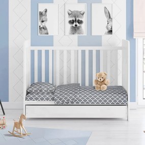 Σεντόνι Βρεφικό Windows 135 Grey DimCol Crib 100% Cotton