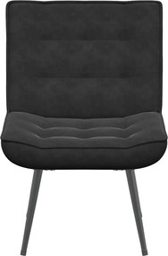 vidaXL Καρέκλα χαλάρωσης Μαύρη 64x74x84 cm Βελούδο