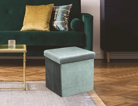 ΣΚΑΜΠΌ &amp; ΠΟΥΦ GIULIA VELVET FOLDABLE STORAGE POUFFE HD6811