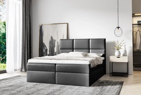 Επενδυμένο κρεβάτι Imbir-Anthraki-140 x 200