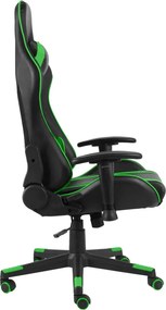 vidaXL Καρέκλα Gaming Περιστρεφόμενη Πράσινη από PVC