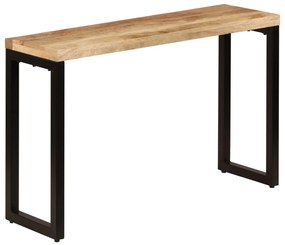 Τραπέζι Κονσόλα 120 x 35 x 76 εκ. από Μασίφ Ξύλο Μάνγκο/Ατσάλι