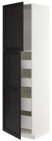 METOD/MAXIMERA ψηλό ντουλάπι με 2 πόρτες/4 συρτάρια, 60x60x220 cm 394.561.88
