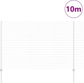 vidaXL Τεντώτο με στήριγμα Ασημί 1,5 x 10 m Ατσάλι