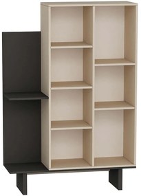 Βιβλιοθήκη Frank 550ARN3444 115x37,3x182cm Beige-Anthracite