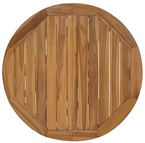 vidaXL Τραπέζι Κήπου Ø109x74 εκ. από Μασίφ Ξύλο Teak