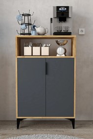Ντουλάπι Sapphire Δρυς / Ανθρακί AFEPRI 72x36.5x12