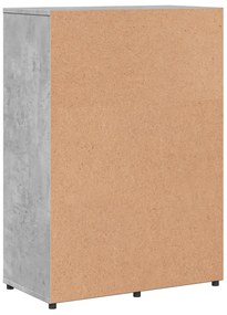 vidaXL Ντουλάπι Γκρι Σκυροδέματος 60x31x84 εκ. Επεξεργασμένο Ξύλο