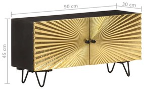 vidaXL Έπιπλο Τηλεόρασης 90 x 30 x 45 εκ. από Μασίφ Ξύλο Μάνγκο