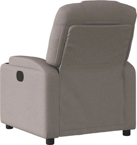 vidaXL Πολυθρόνα Ανακλινόμενη Ηλεκτρική Taupe Υφασμάτινη