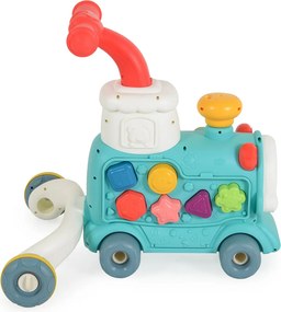 Περπατούρα Με Παιχνίδια Moni Happy Train 3 In 1 Mint