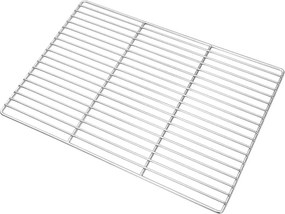 vidaXL Σχάρα ψησίματος Ασημί 50 x 35 cm Ανοξείδωτο ατσάλι