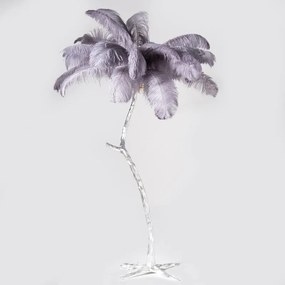 Supergreens Φωτιστικό Επιδαπέδιο ''Ostrich'' Γκρι/Ασημί 170 εκ.