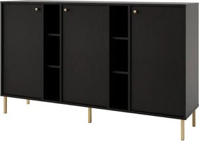 Μπουφές Siera 3F Shelf-Μαύρο