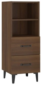 vidaXL Ντουλάπι Καφέ Δρυς 34,5 x 34 x 180 εκ. από Επεξεργασμένο Ξύλο